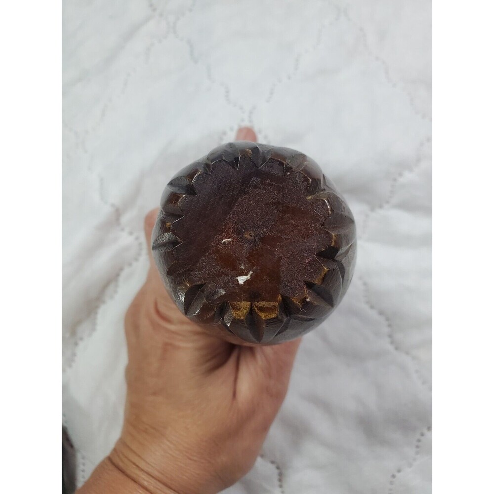 Wooden Pineapple Shaped Nut Cracker Swinger Decor - Picture 5 of 6